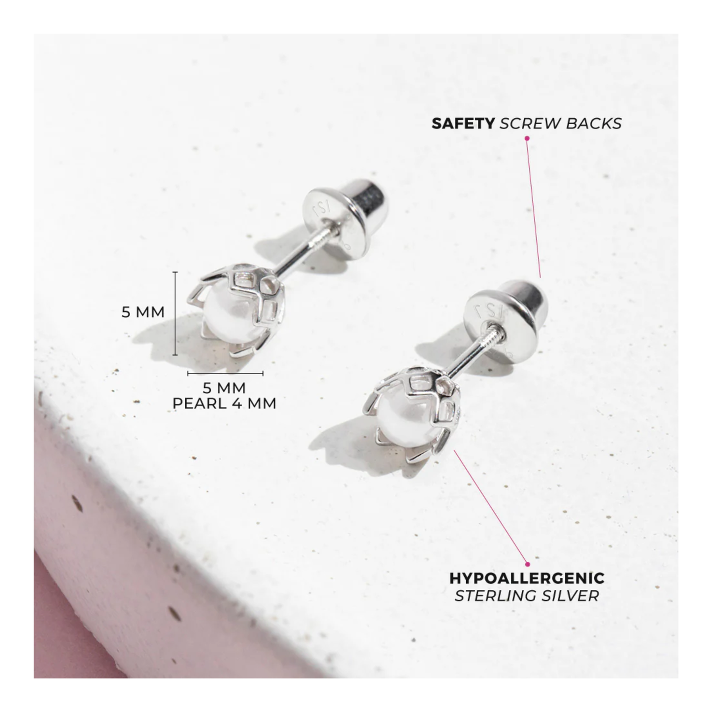 Boucles Perle Enfant