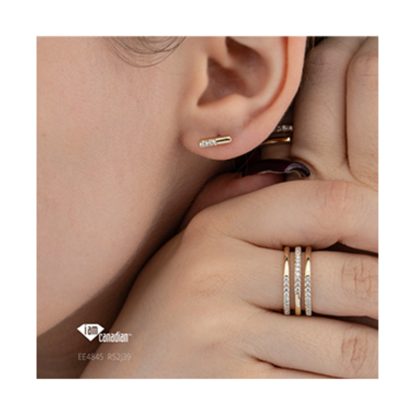 Boucles Barres Diamants