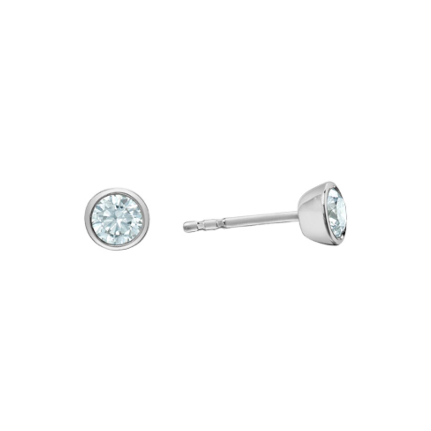 Boucles Diamants Laboratoire Solitaire
