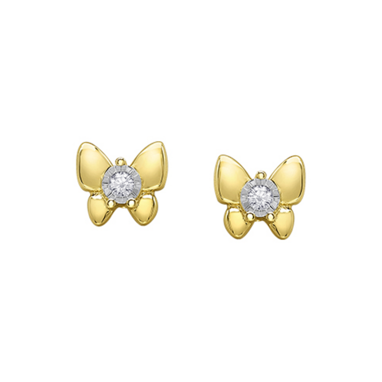 Boucles Papillons Diamant Illusion