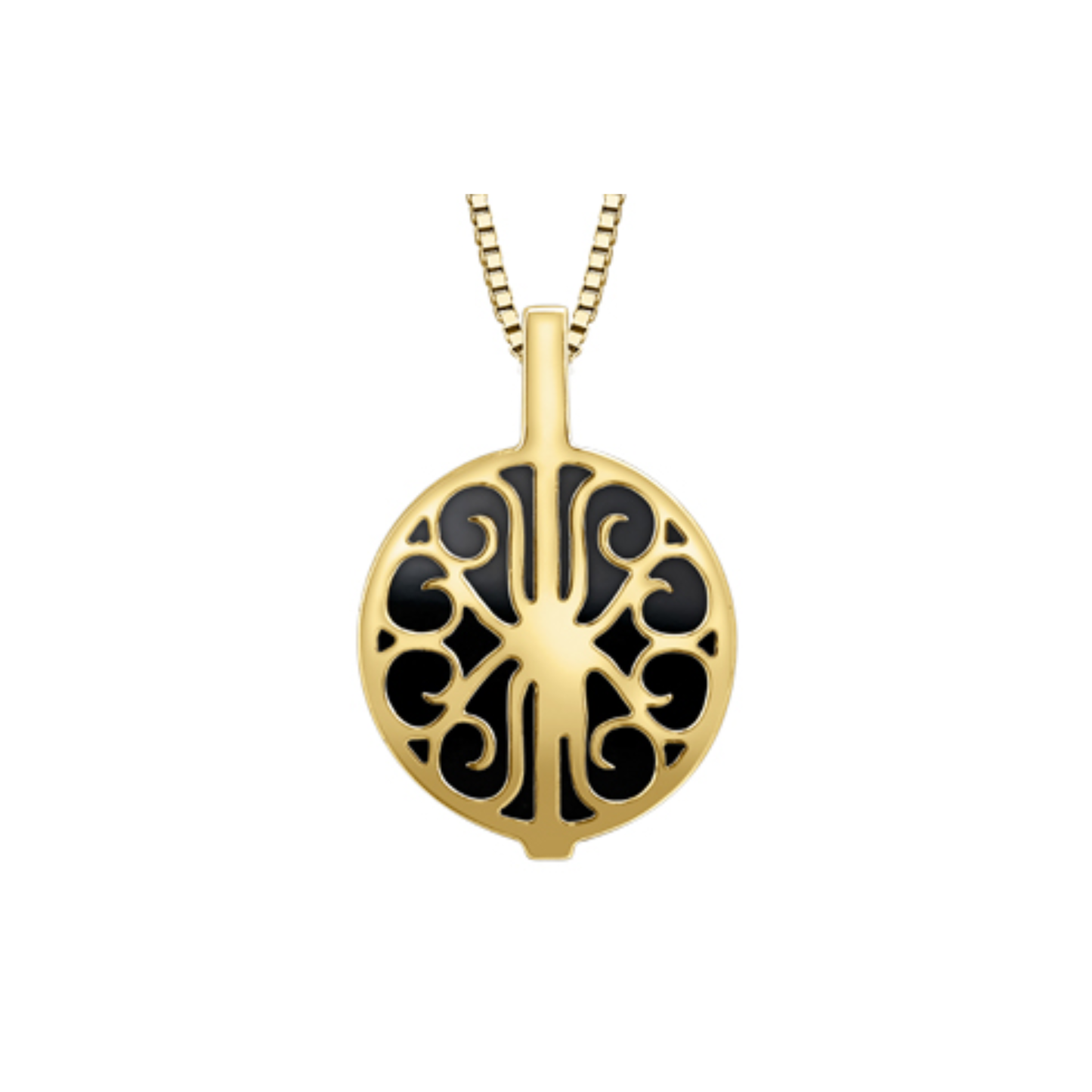 Pendentif Onyx et Diamants