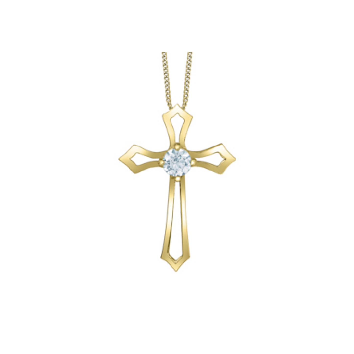 Collier Croix Diamants Laboratoire