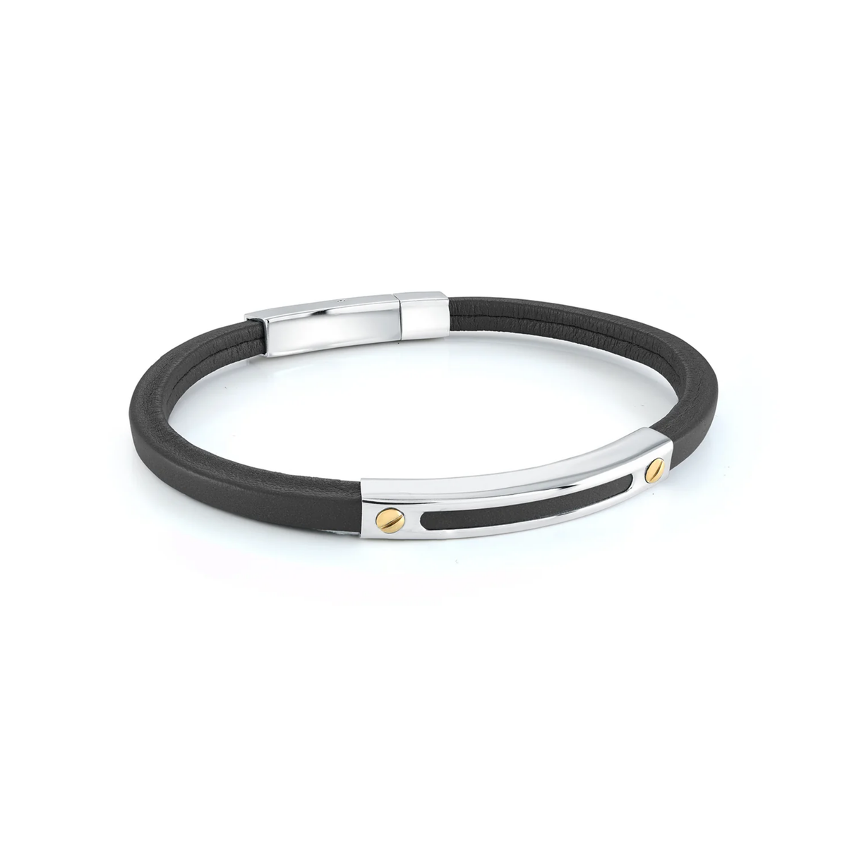 Bracelet Acier Inoxydable et Cuir