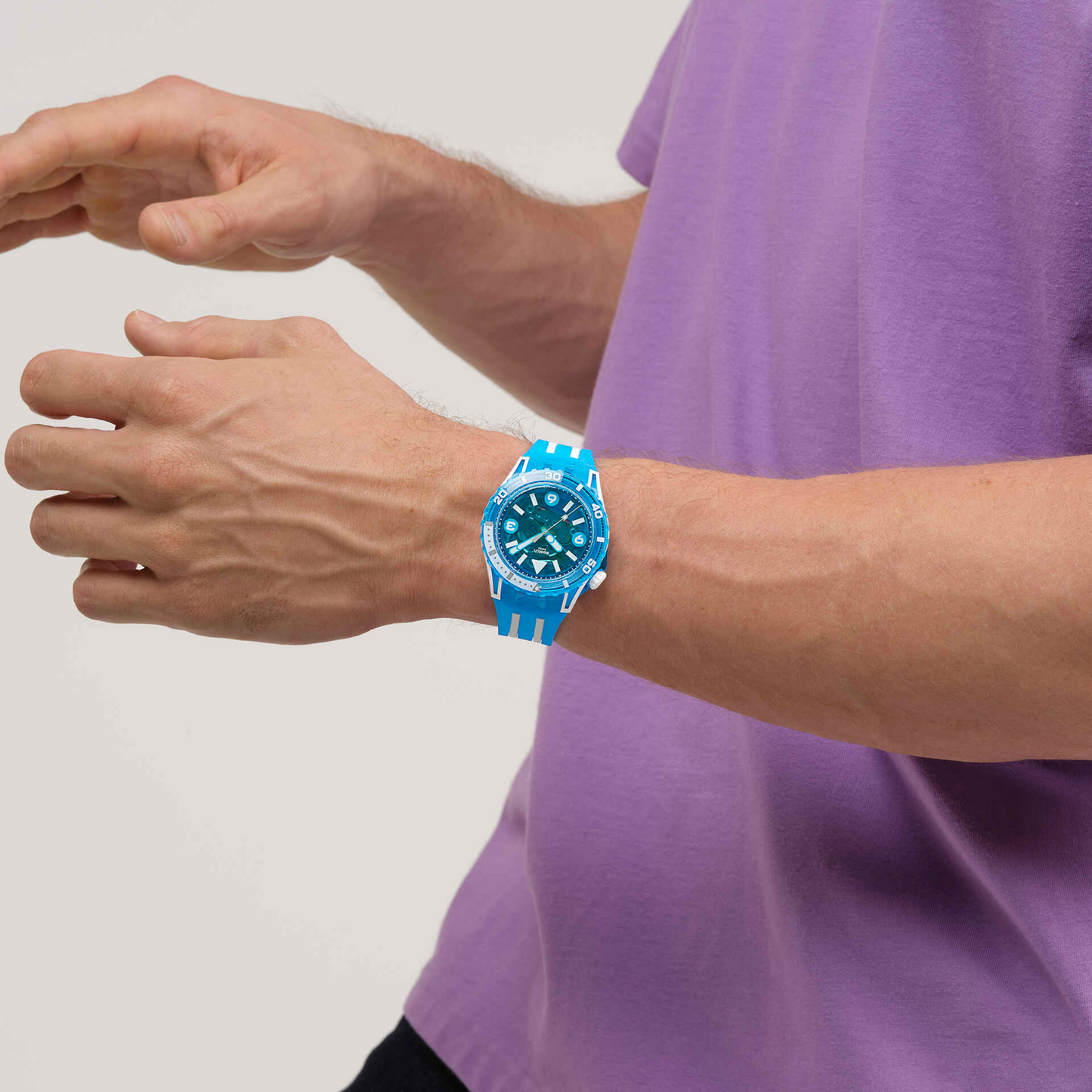 Montre Swatch Scubaqua Blue Fire