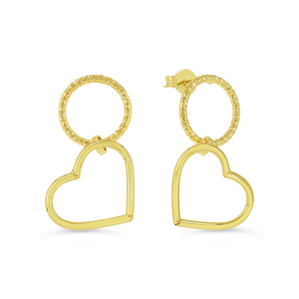Boucles Pendantes Coeurs