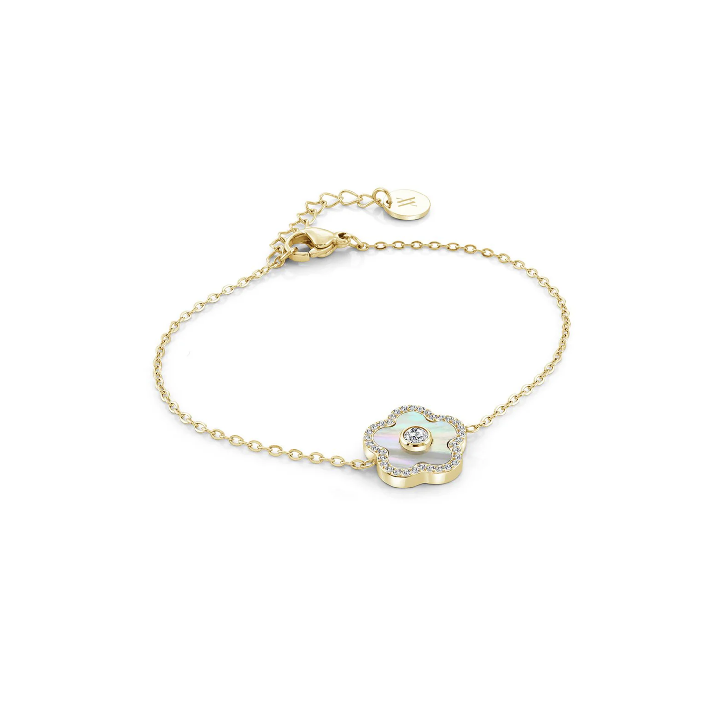 Bracelet Acier Inoxydable Fleur