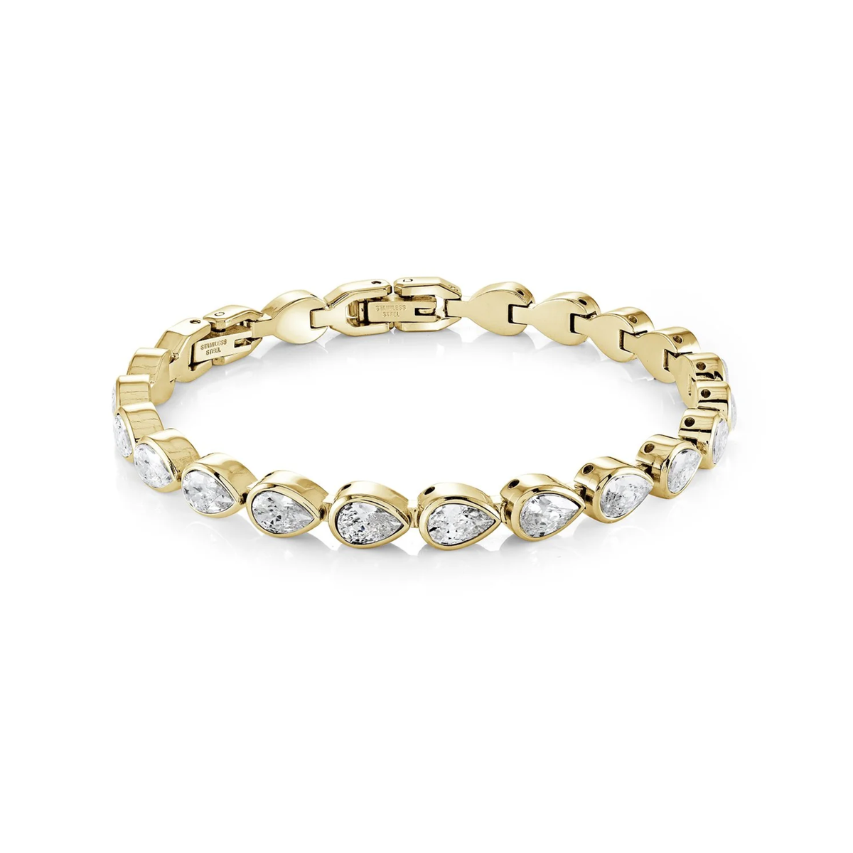 Bracelet Tennis Poire 5mm Acier