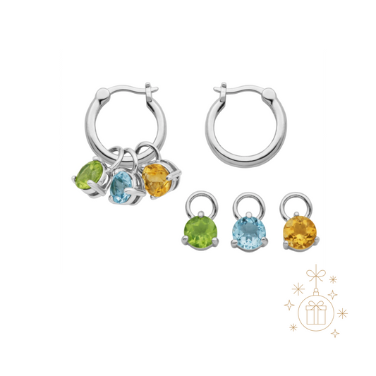 Anneaux Huggies + Pendentifs