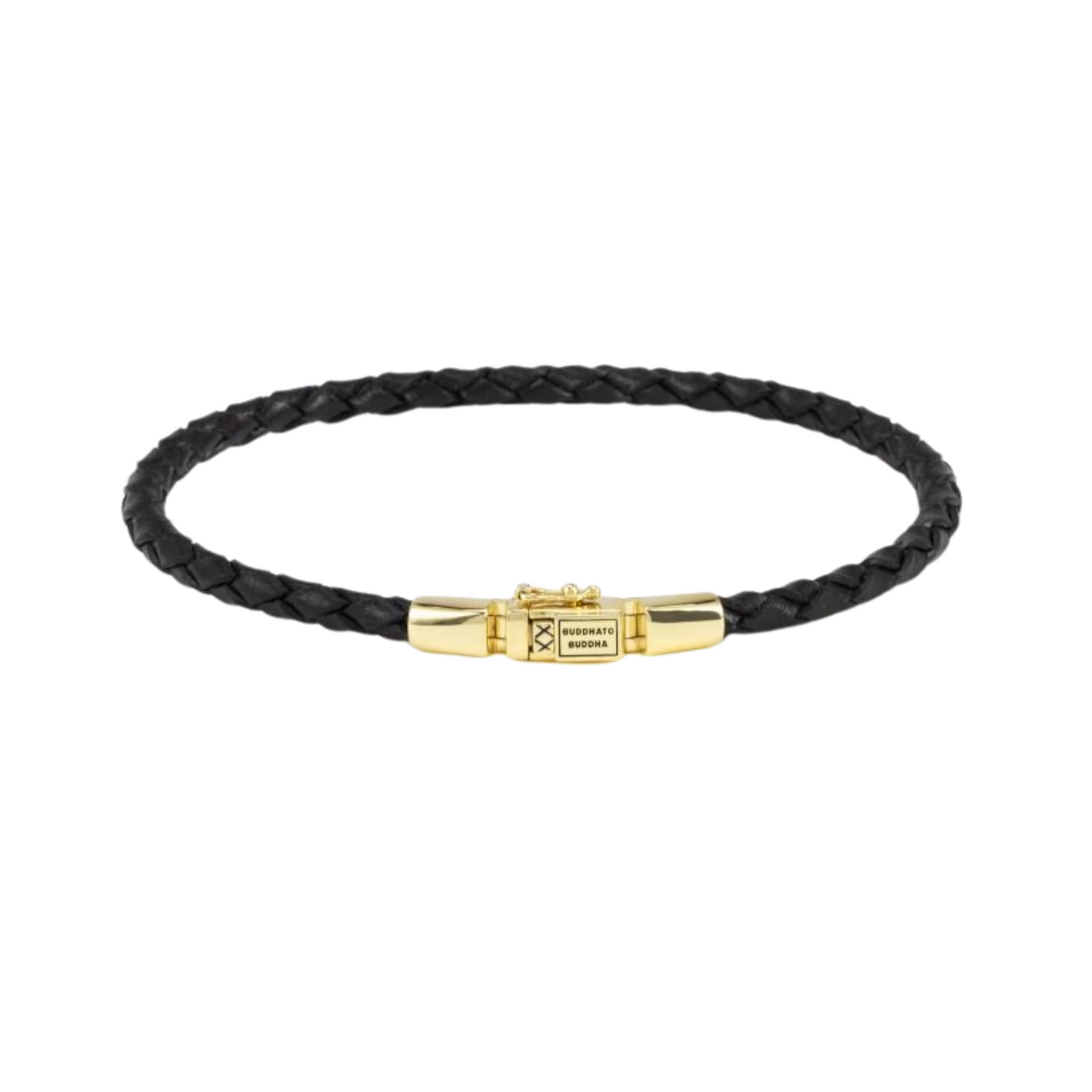 Bracelet Cuir George Mini Black Vermeil J016 BL