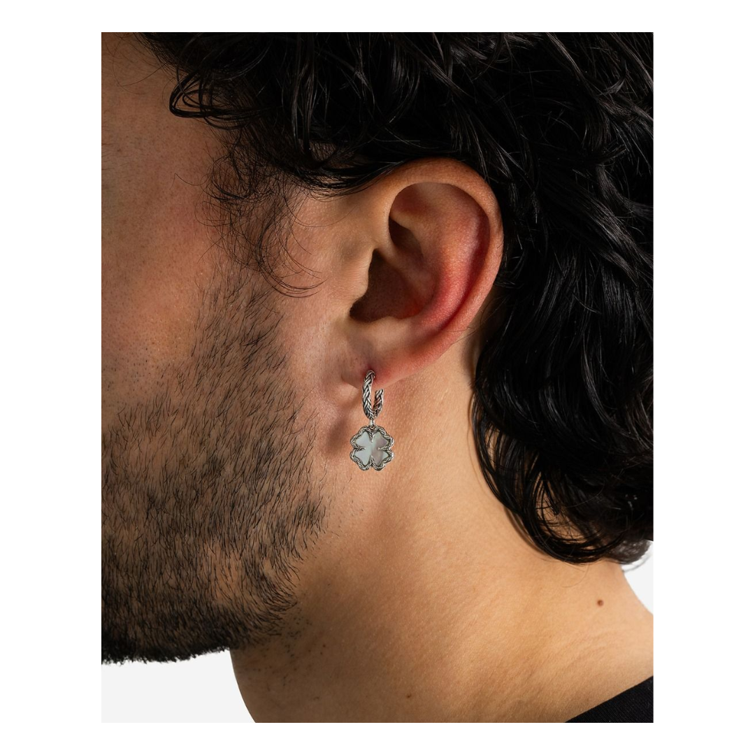 Boucles Katja Clover Nacre de Perle