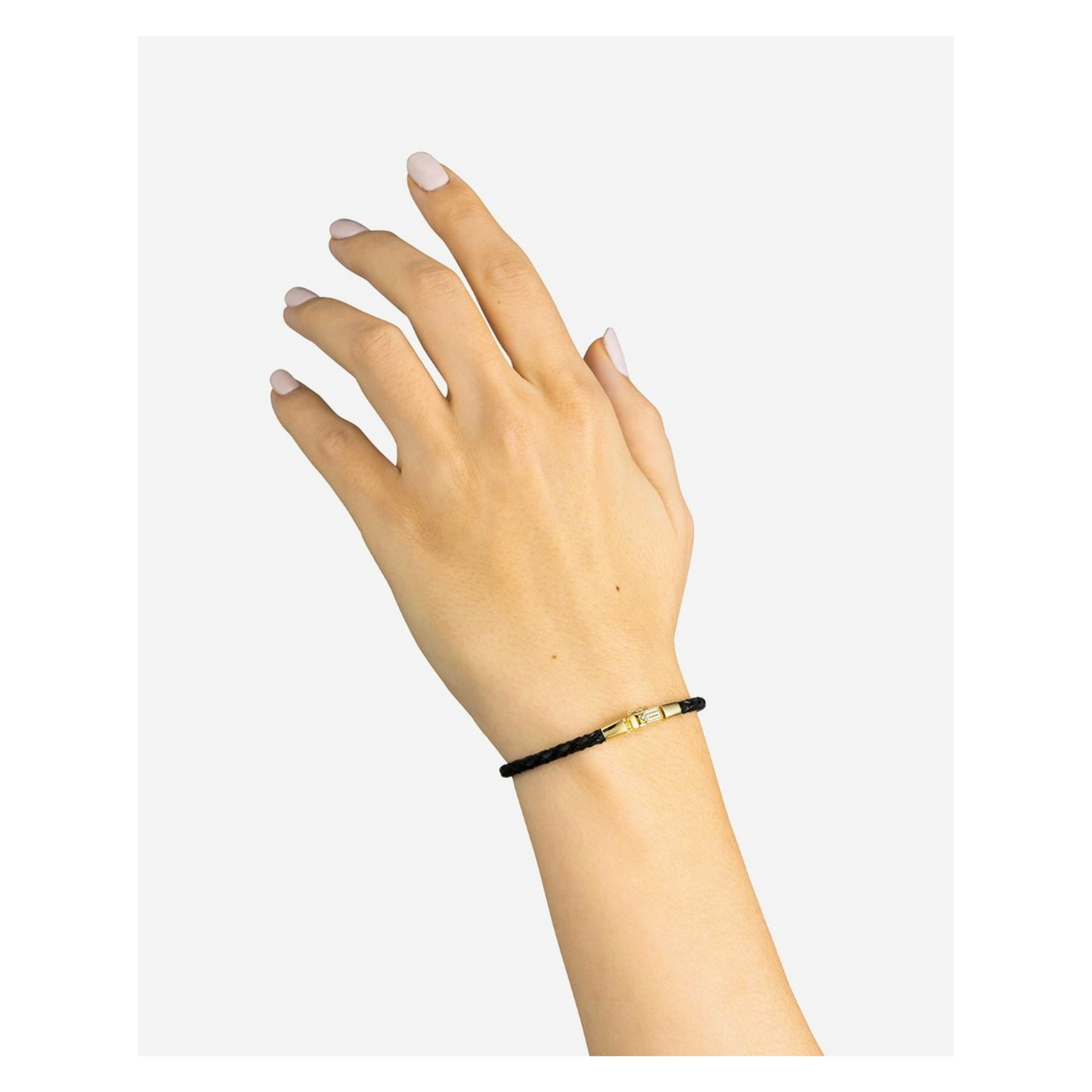 Bracelet Cuir George Mini Black Vermeil J016 BL
