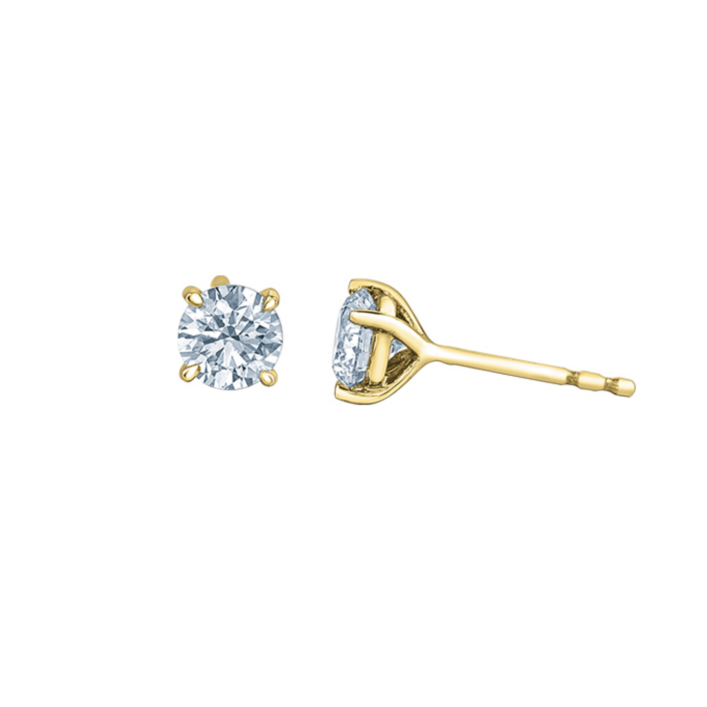 Boucles Diamants Laboratoire Solitaire 0.50ct