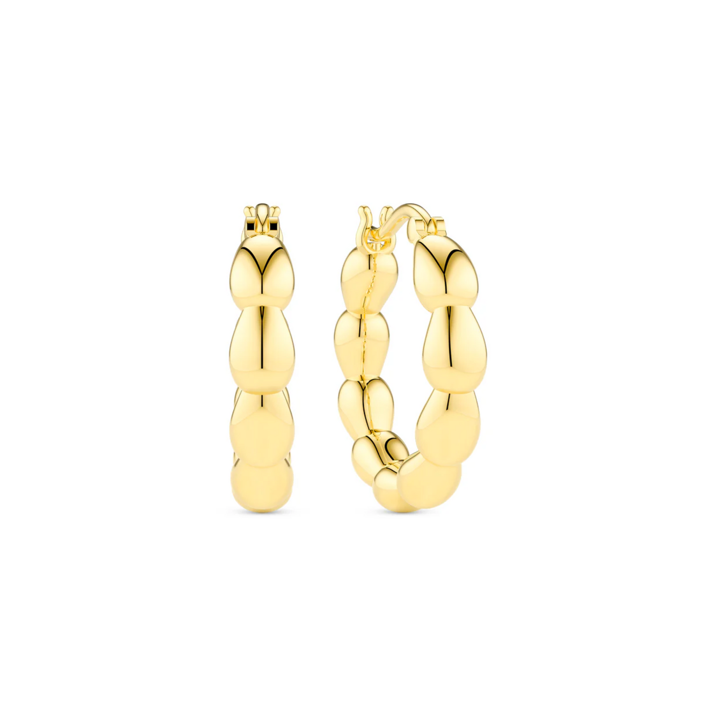 Boucles Anneaux Goccia Cerchi Pianura Medio