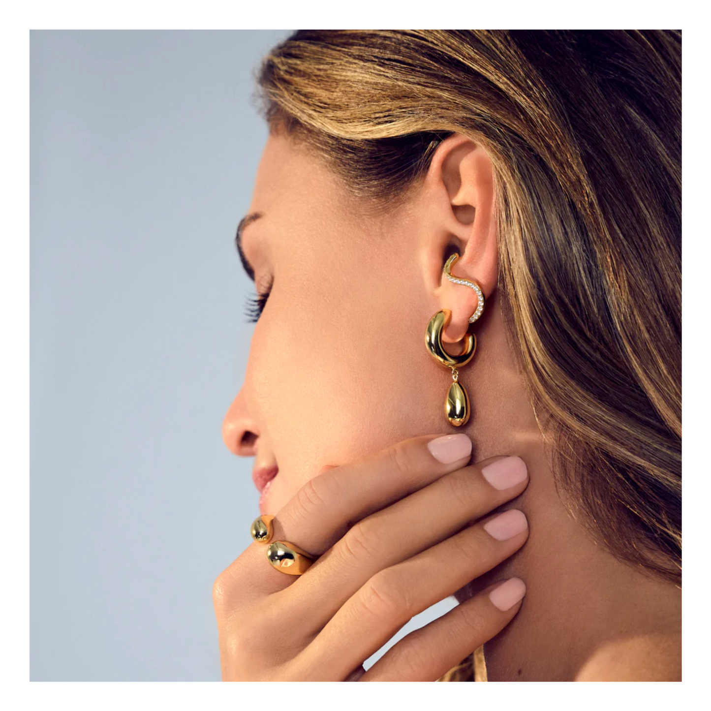 Boucles Anneaux Goccia Pendolo Pianura