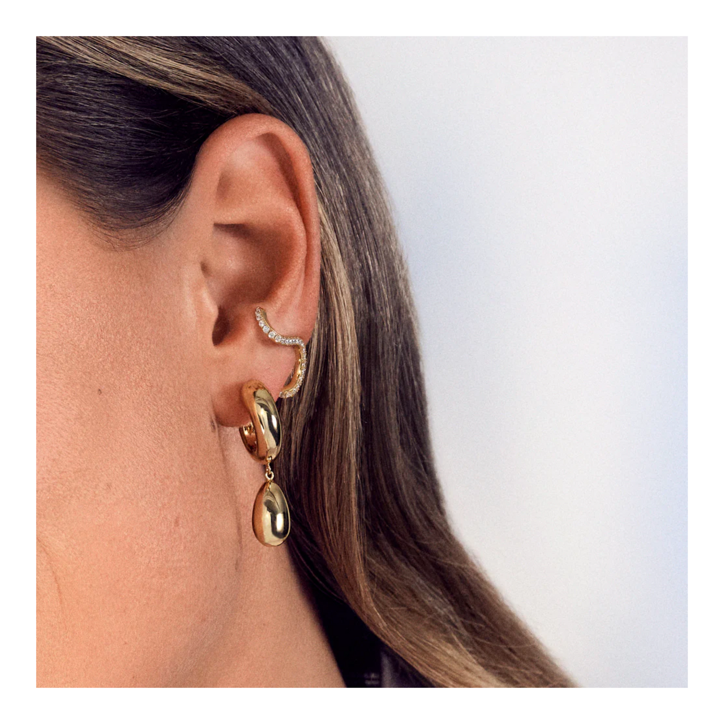 Boucles Anneaux Goccia Pendolo Pianura
