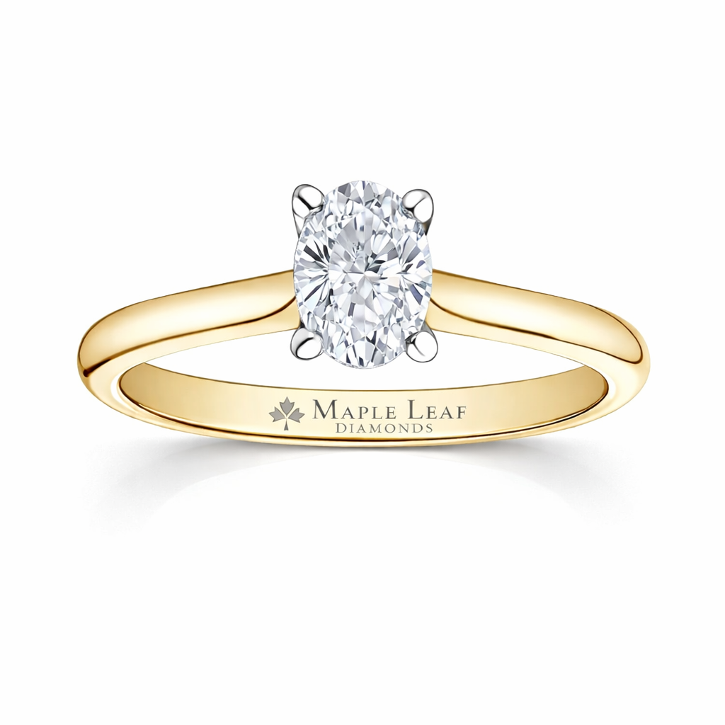 Bague Diamant Ovale Solitaire