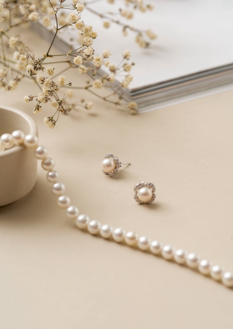 Kit Bracelet + Boucles Perles