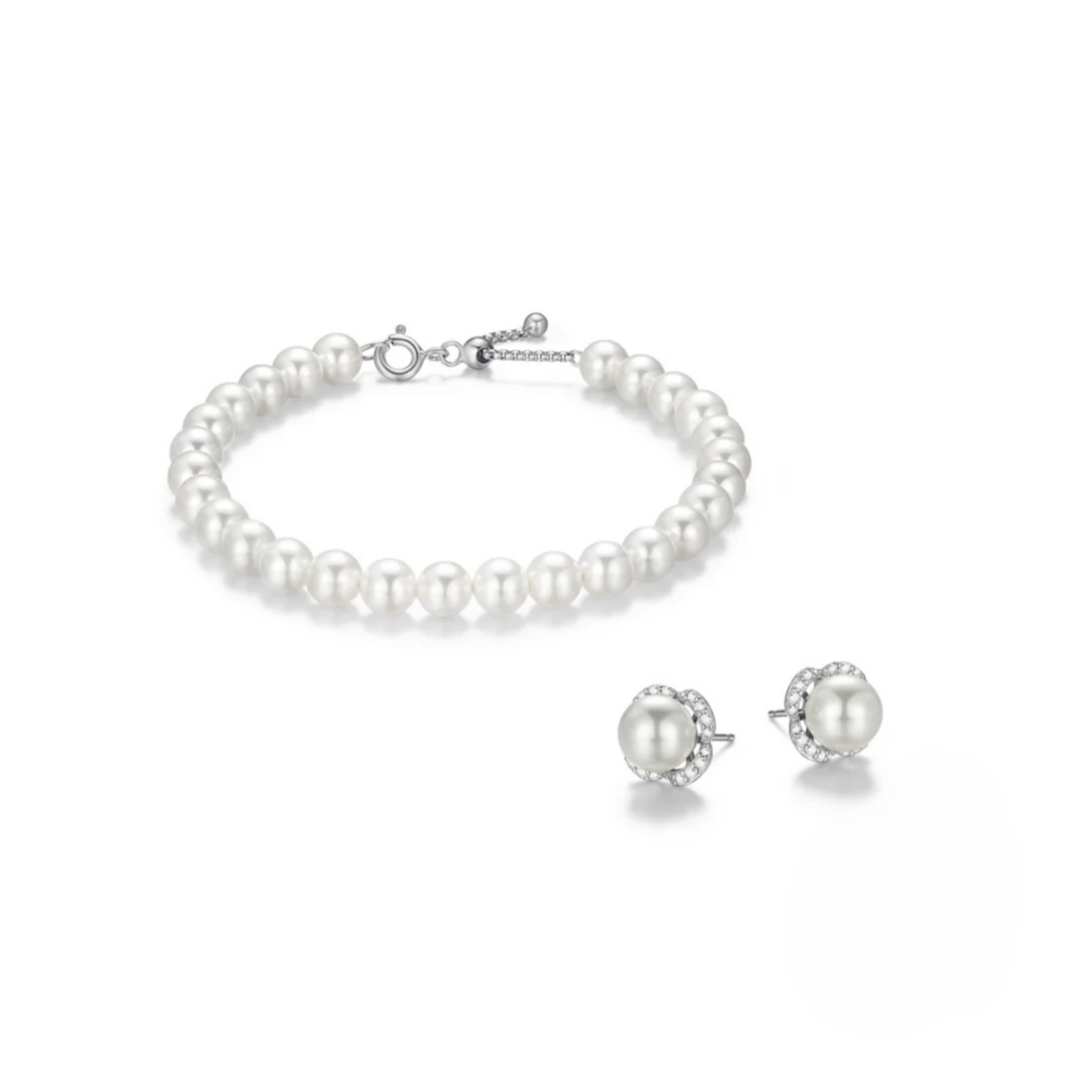 Kit Bracelet + Boucles Perles