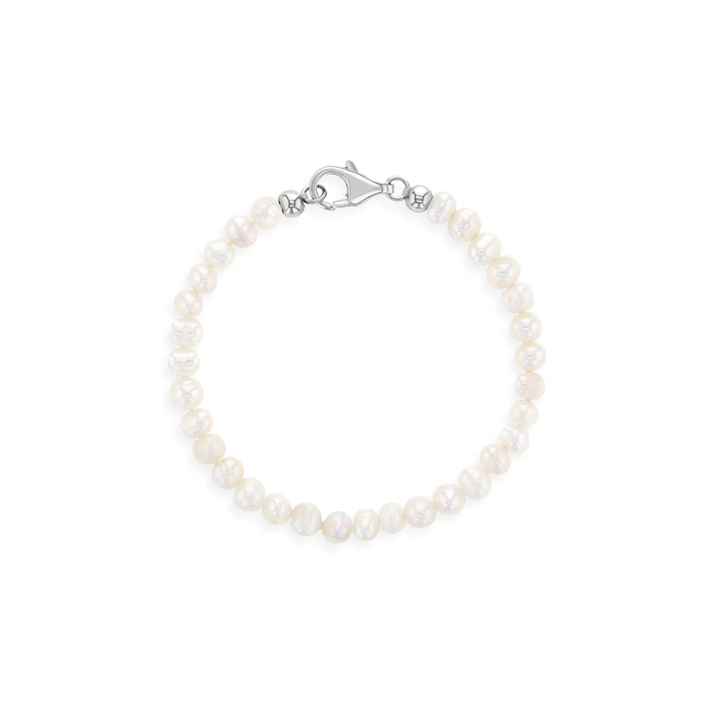 Bracelet Argent Perles Enfant