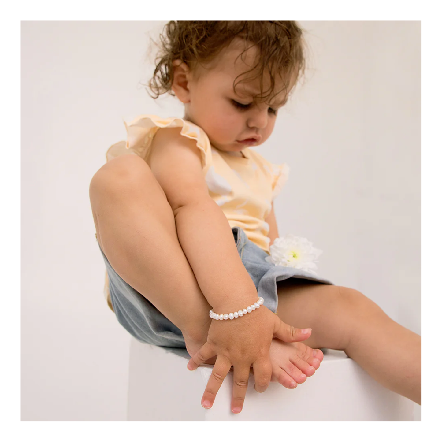 Bracelet Argent Perles Enfant