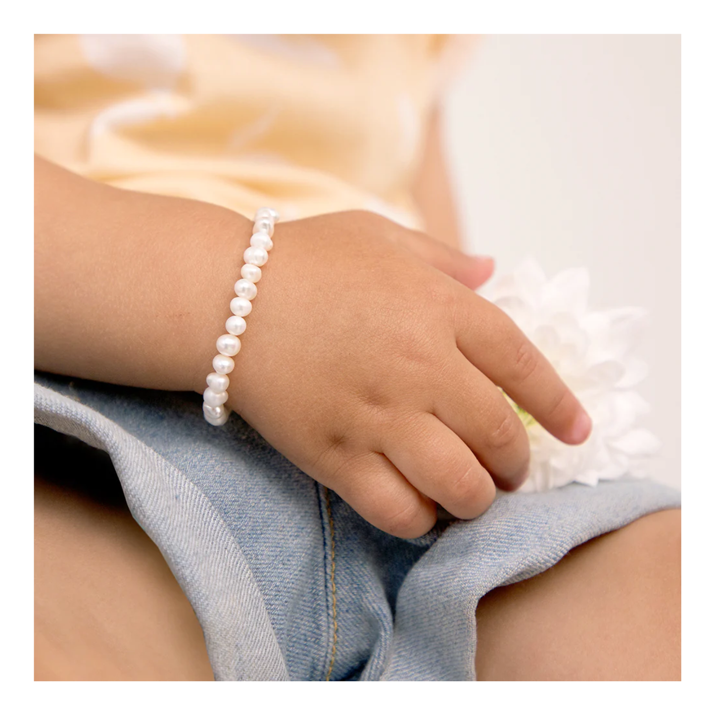 Bracelet Argent Perles Enfant