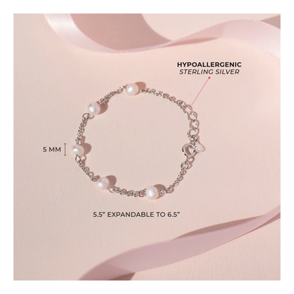 Bracelet Argent Perles Enfant