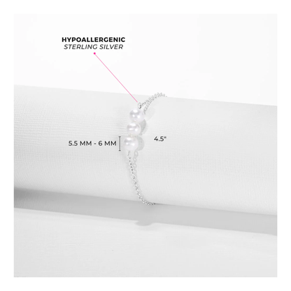 Bracelet Argent Perles Enfant