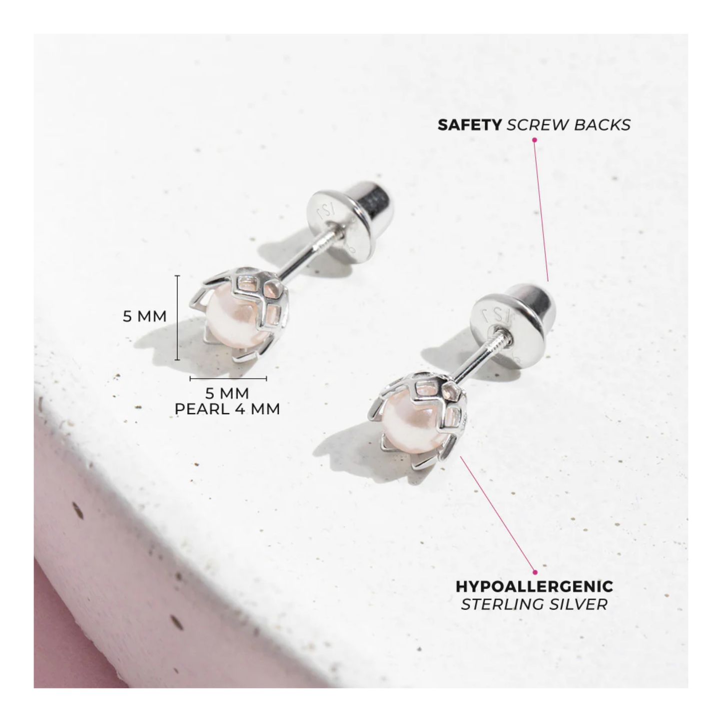 Boucles Perle Enfant