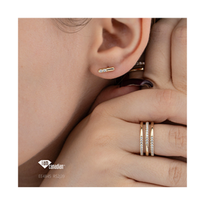 Boucles Barres Diamants