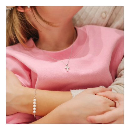 Collier Croix Perle