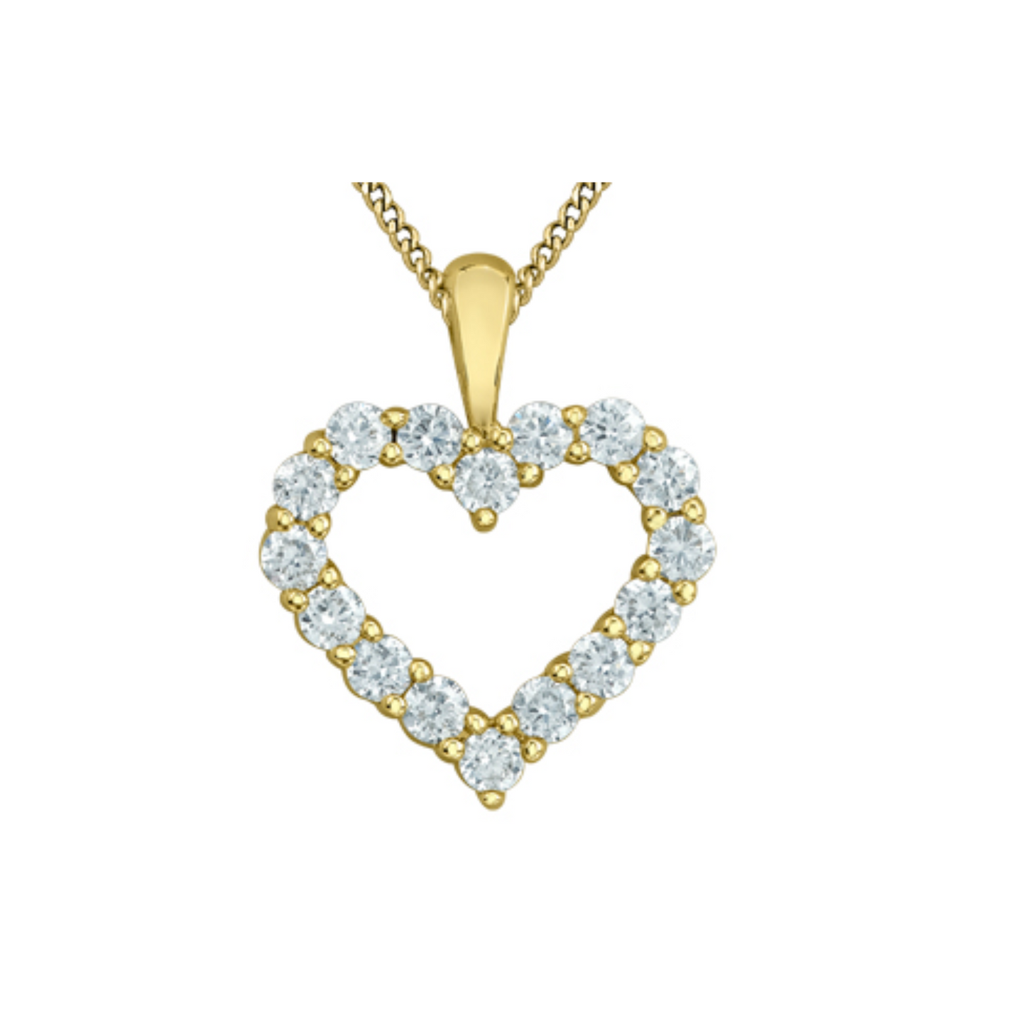 Collier Coeur Diamants Laboratoire