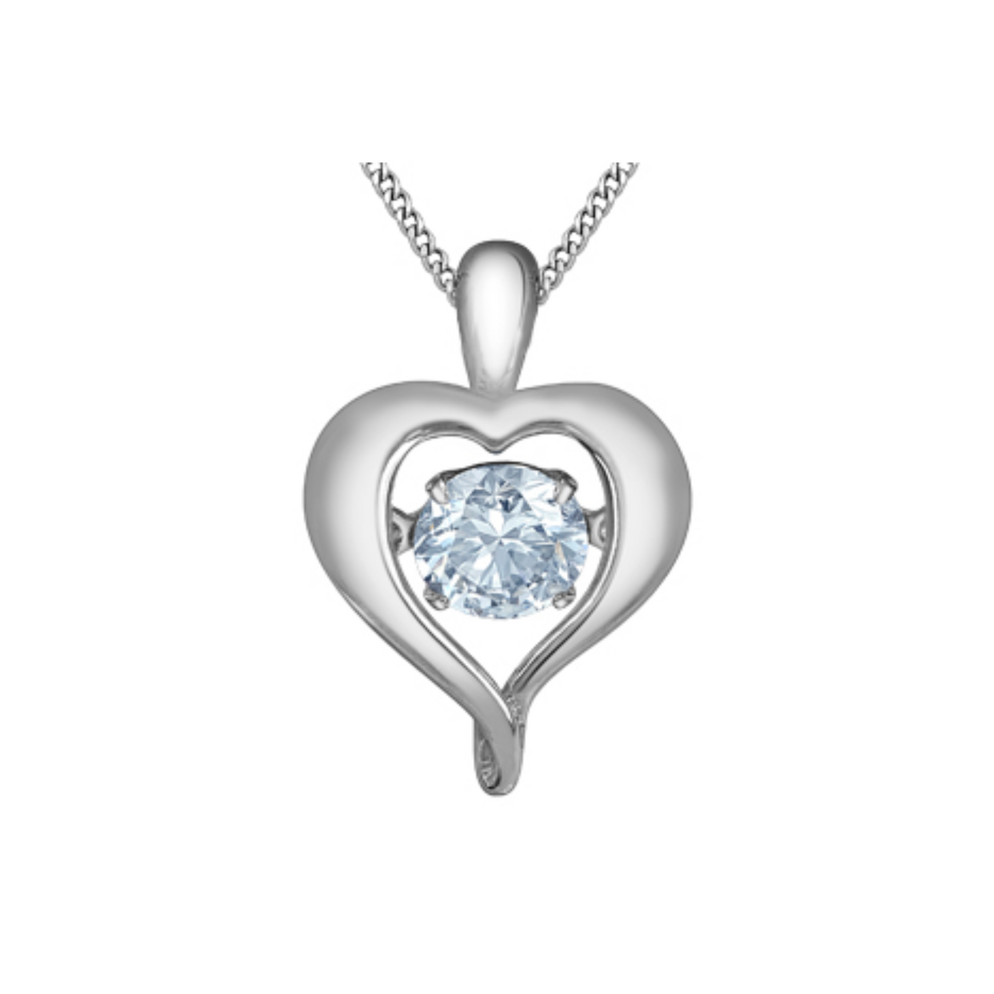 Collier Coeur Pulse Diamant Laboratoire