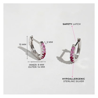 Boucles Huggies Rose Enfants