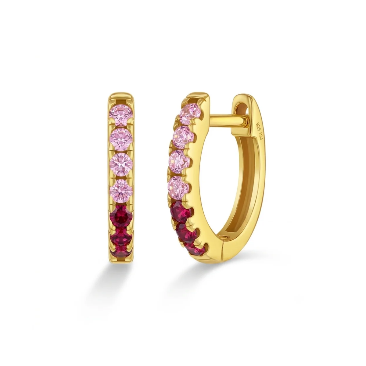 Boucles Huggies Rose Enfants