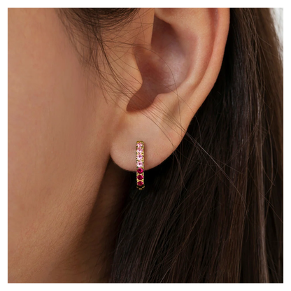 Boucles Huggies Rose Enfants