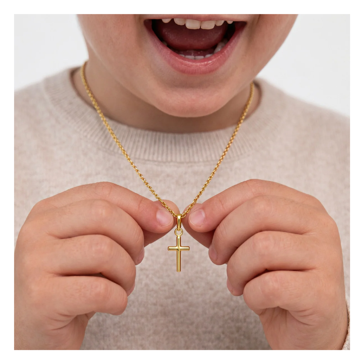 Collier Croix Enfant
