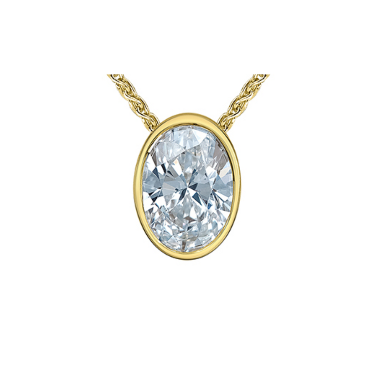 Pendentif Solitaire Diamant Laboratoire