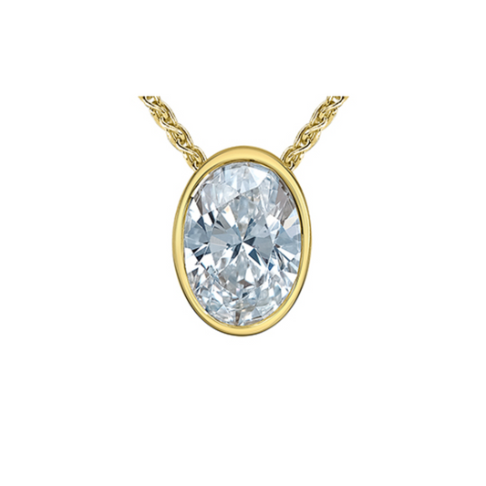 Pendentif Solitaire Diamant Laboratoire