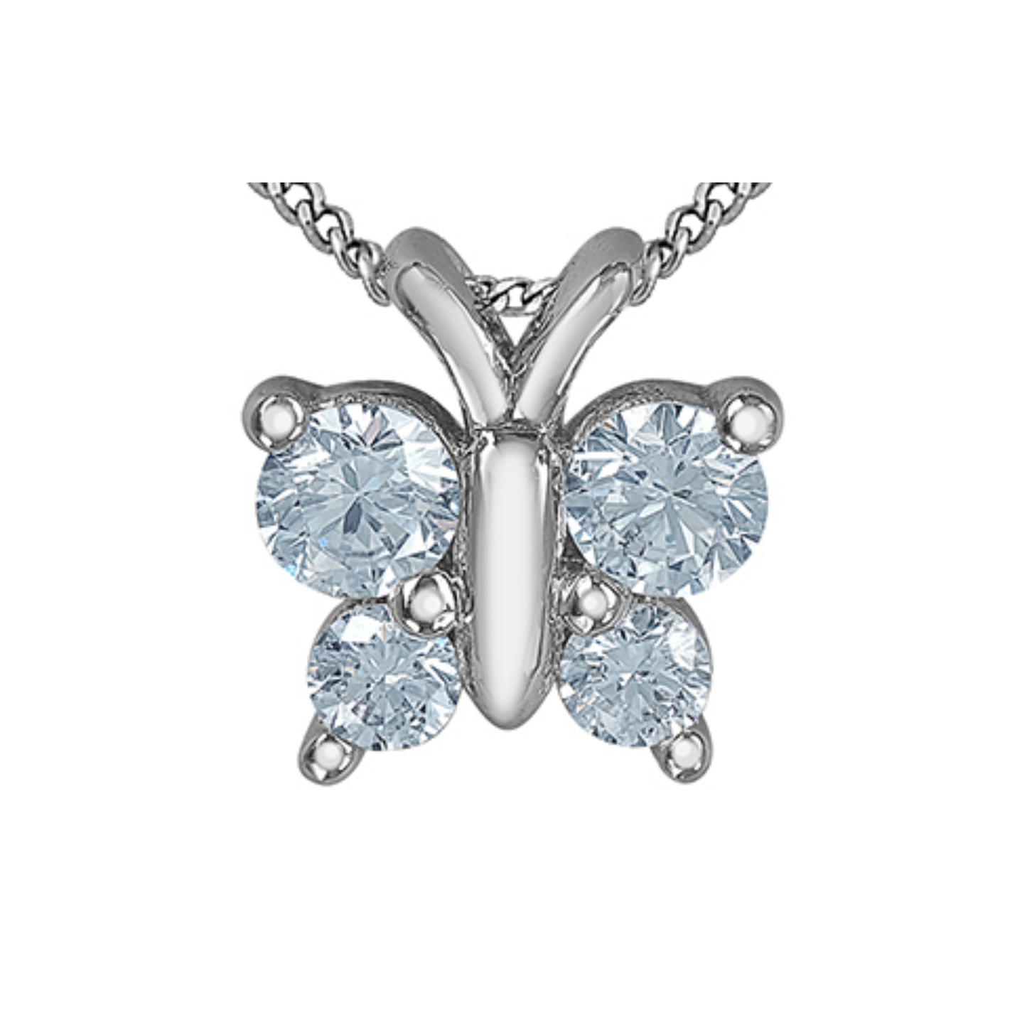 Collier Papillon Diamant Laboratoire