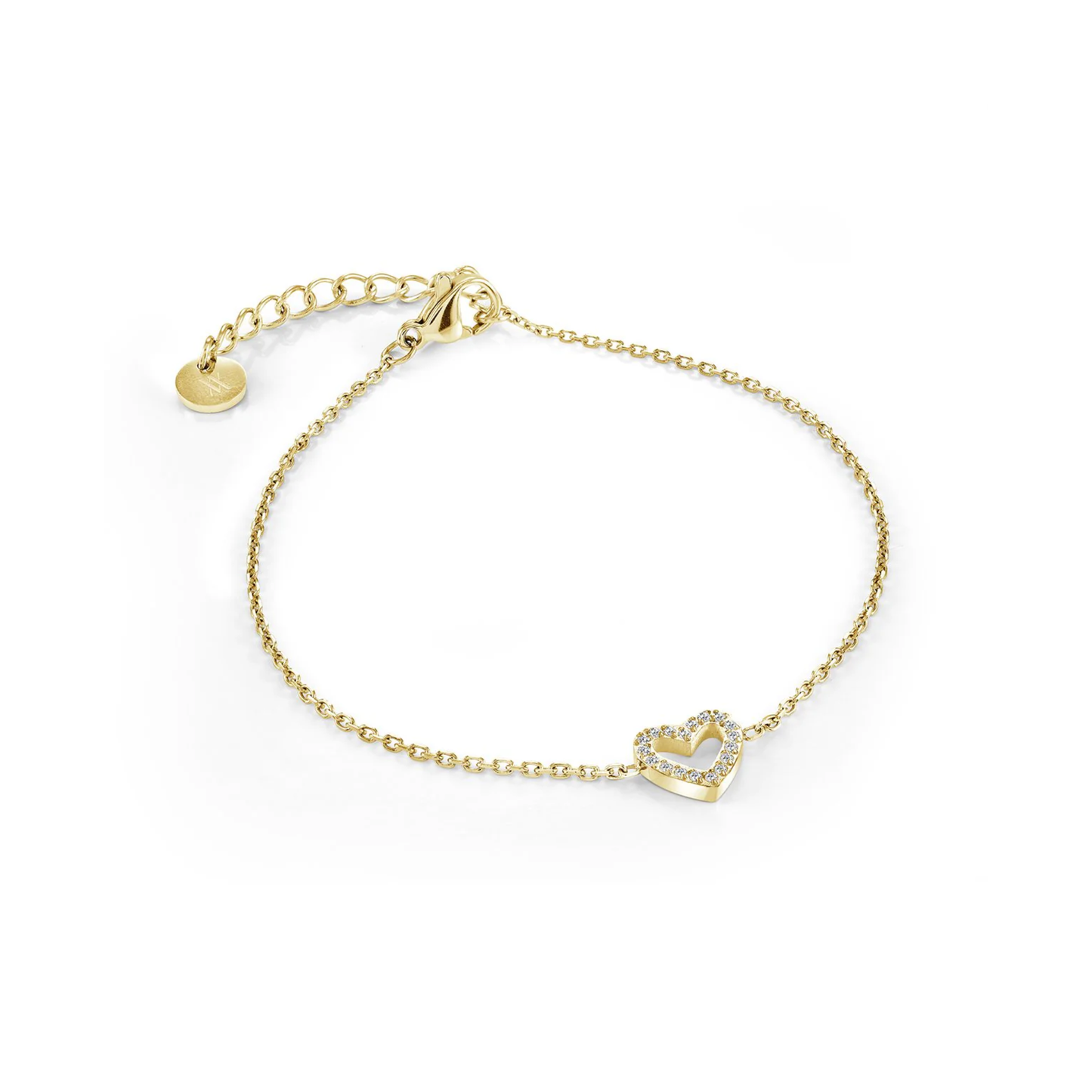 Bracelet Acier Inoxydable Coeur