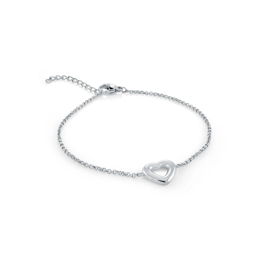 Bracelet Acier Inoxydable Coeur