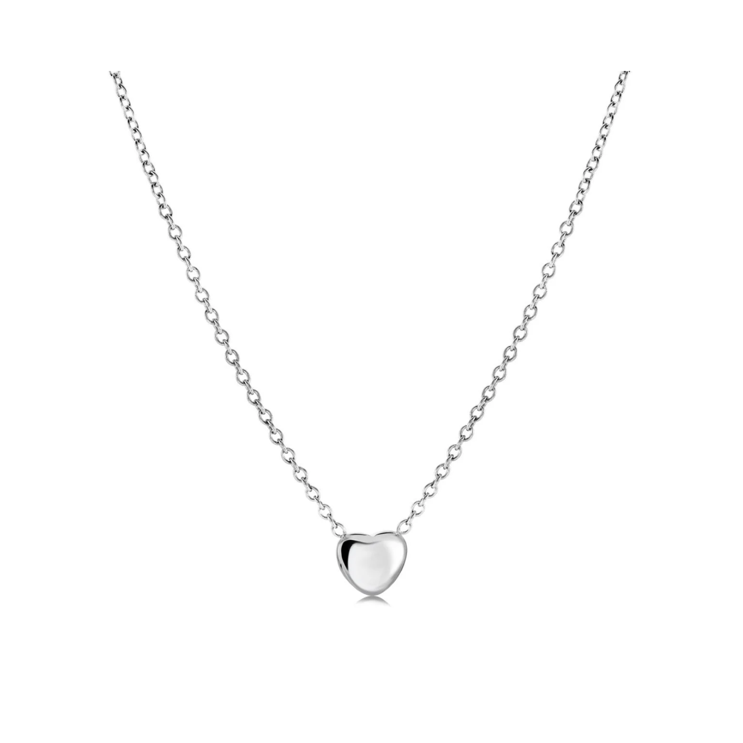 Collier Acier Inoxydable Coeur