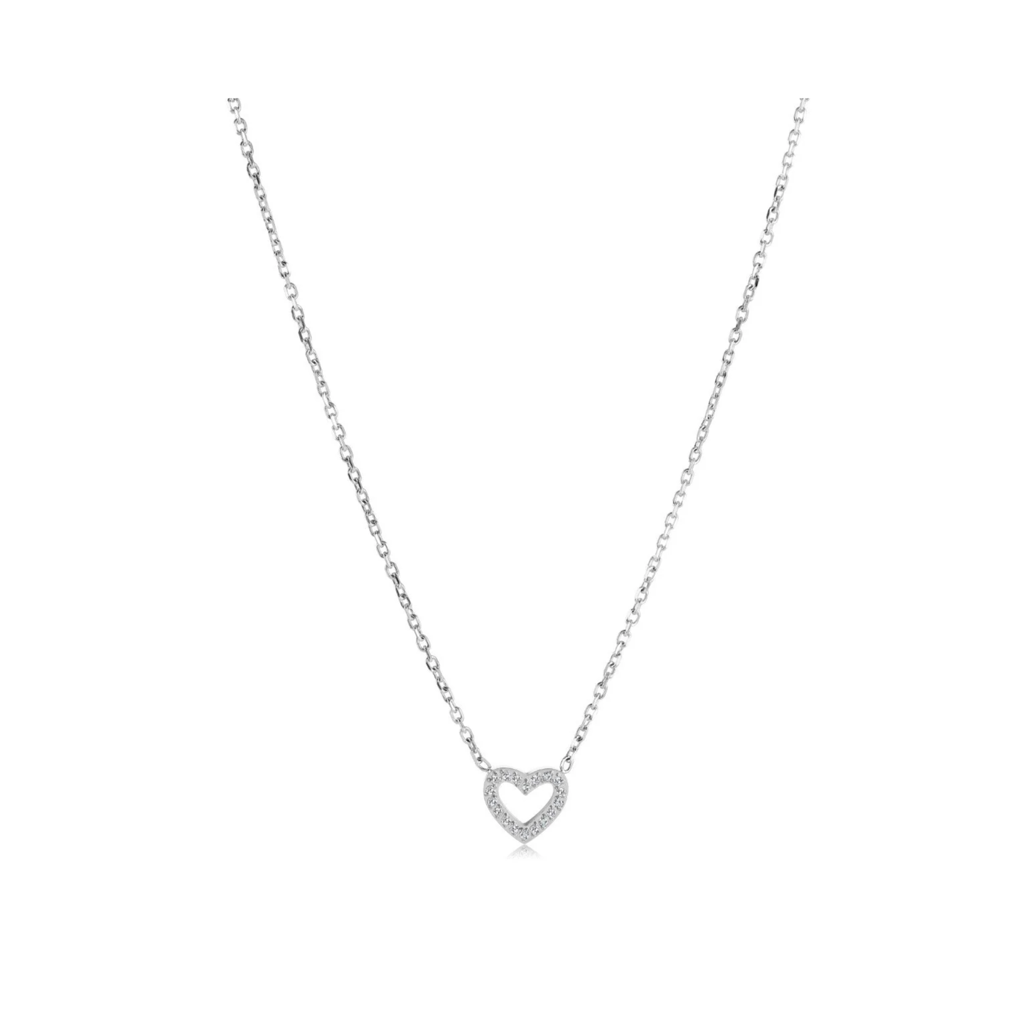 Collier Acier Inoxydable Coeur