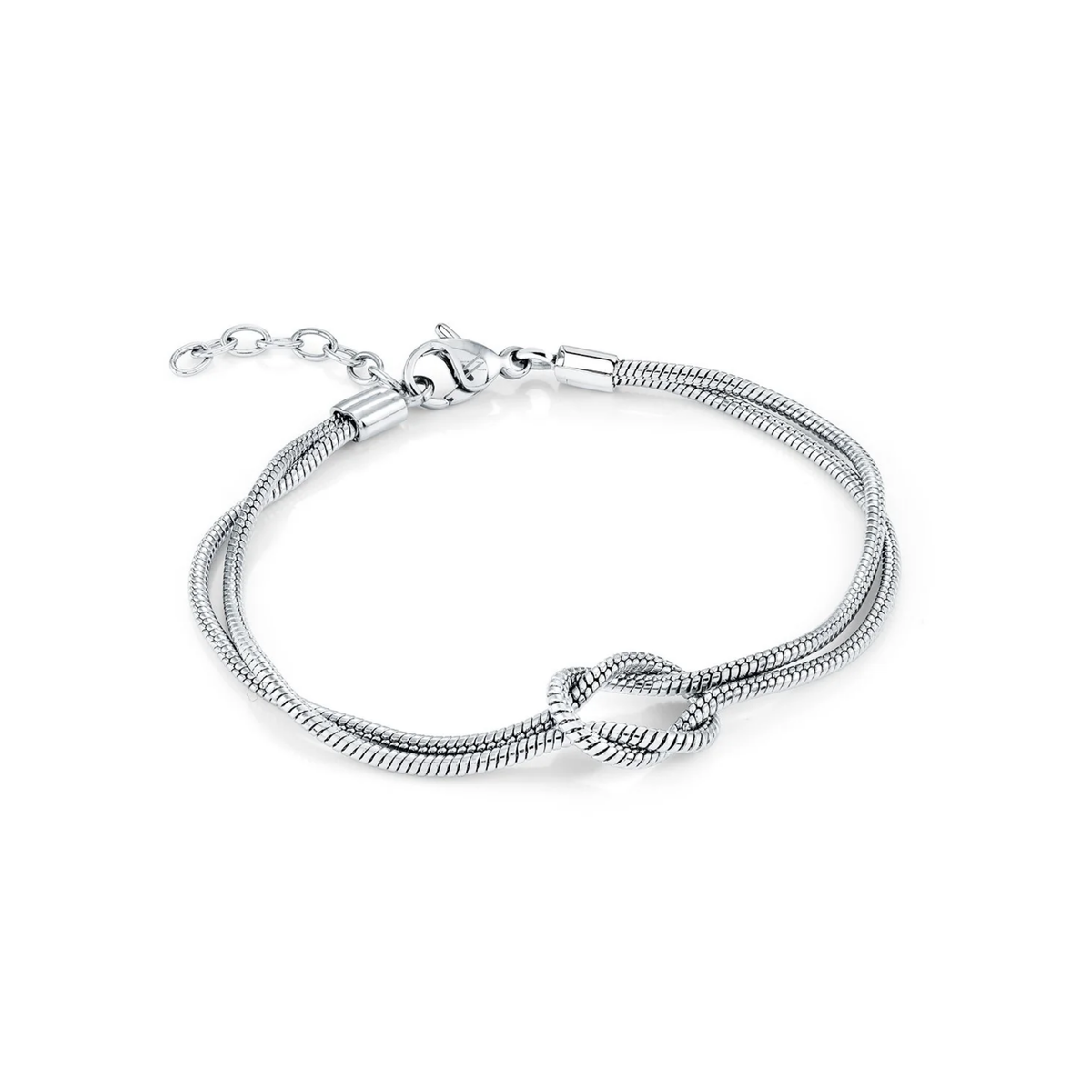 Bracelet Serpentine Noeud Acier