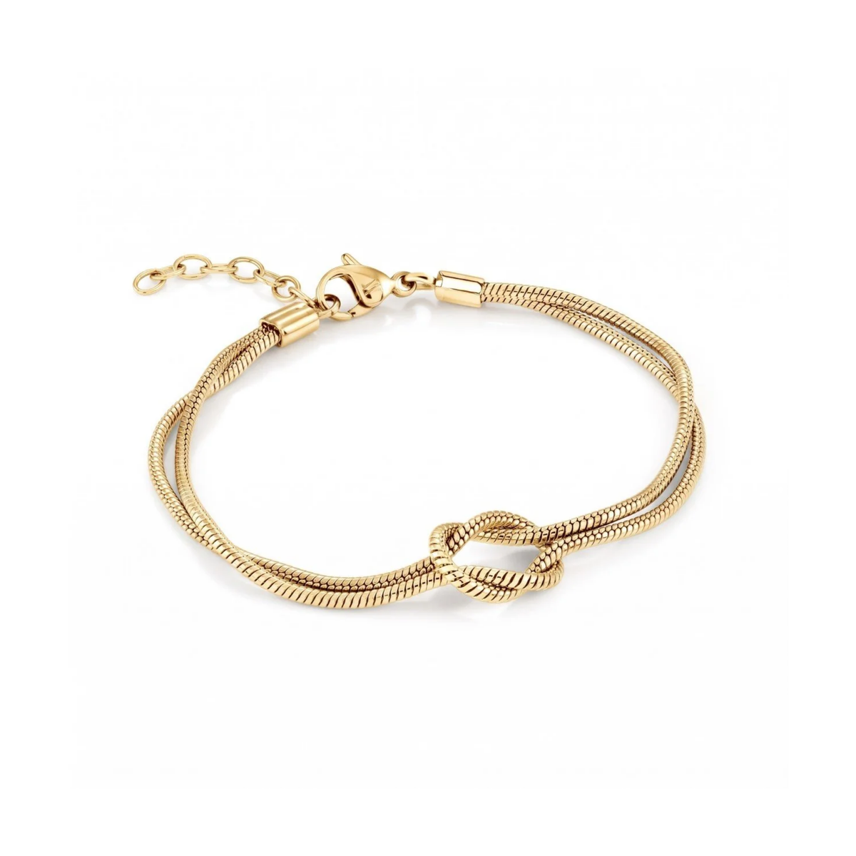 Bracelet Serpentine Noeud Acier
