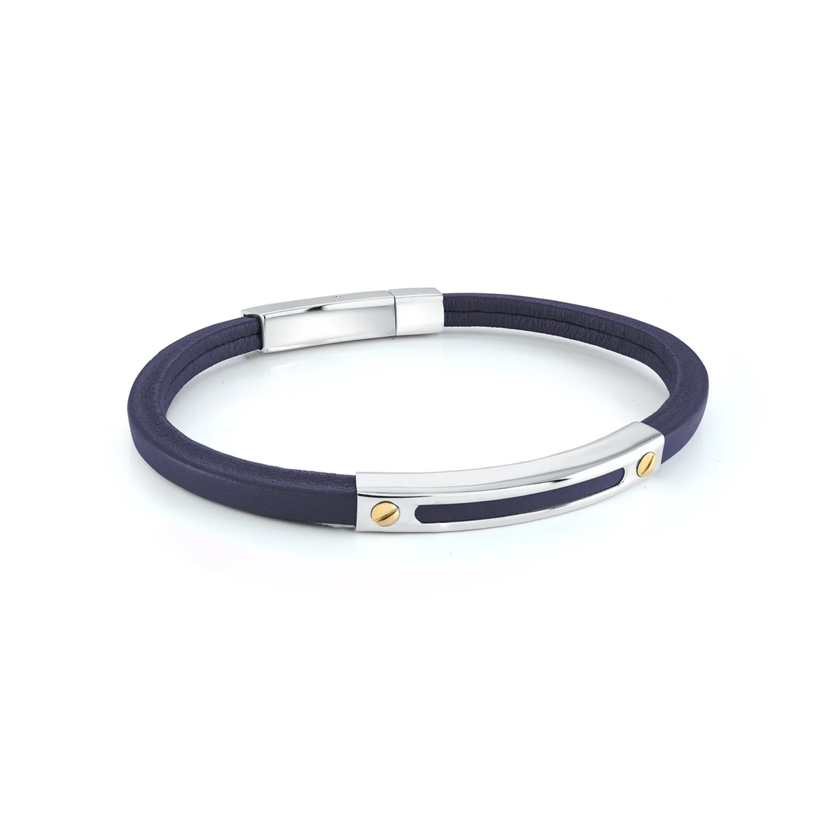 Bracelet Acier Inoxydable et Cuir