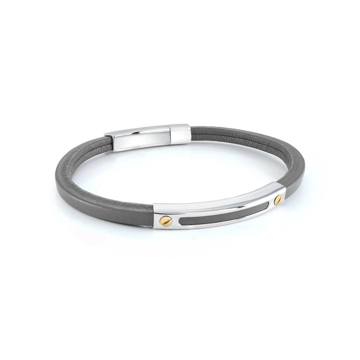 Bracelet Acier Inoxydable et Cuir