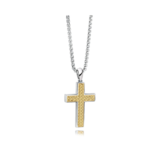 Collier Croix Acier