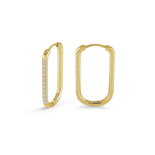 Boucle Huggies Ovales Acier Inoxydable 26.2mm