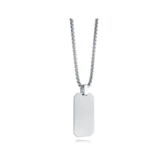 Collier Dogtag Acier Inoxydable